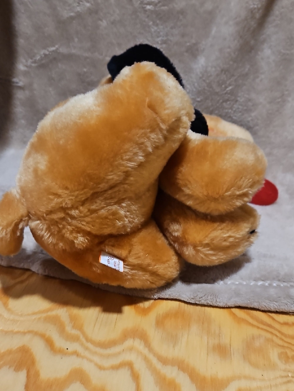 Disney Vintage Pluto Plush Dog Toy with Red Tongue - Picture 7 of 9